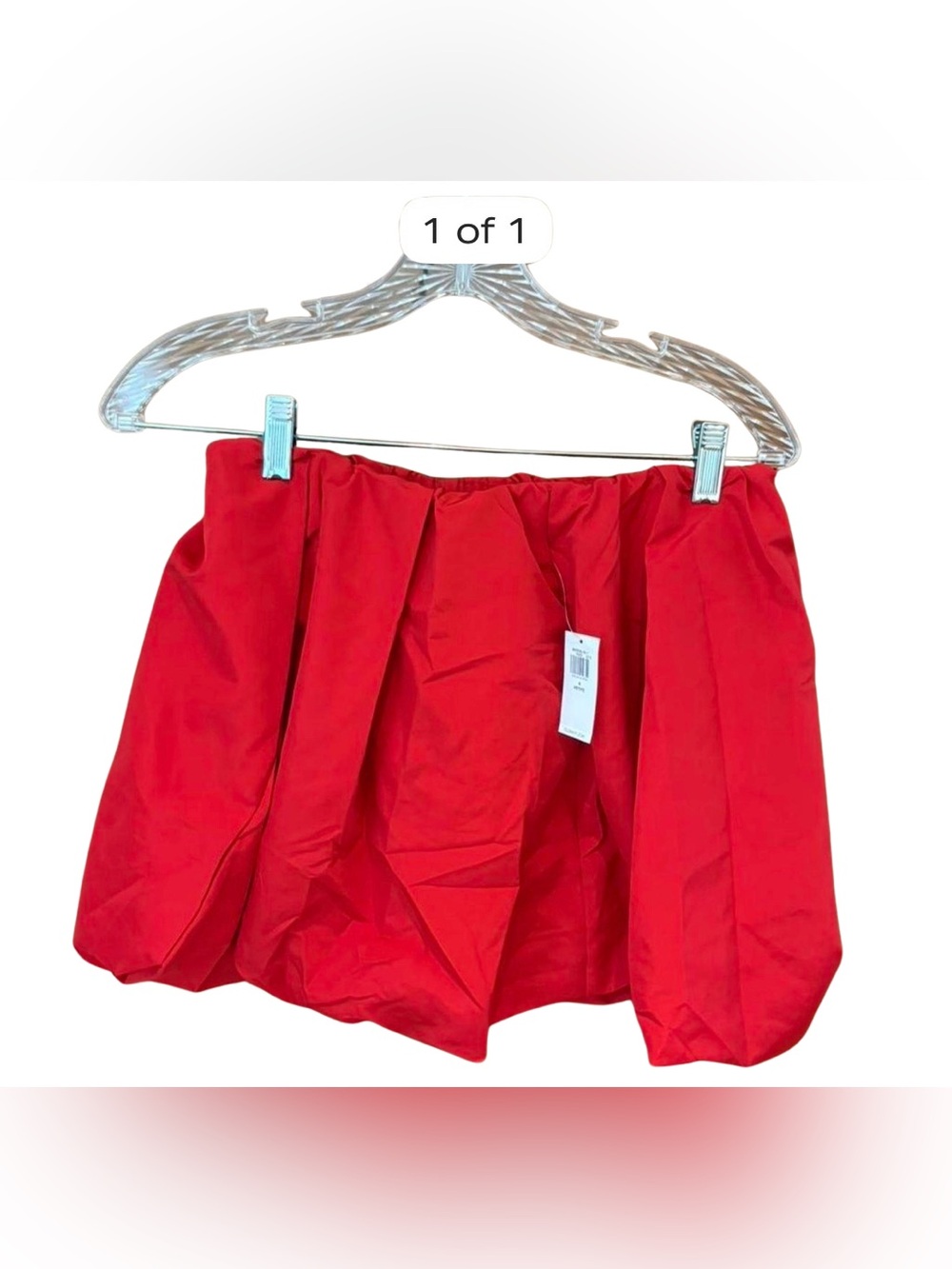 Red Old Navy Taffeta Mini Bubble Skirt, New With Tags, Size S